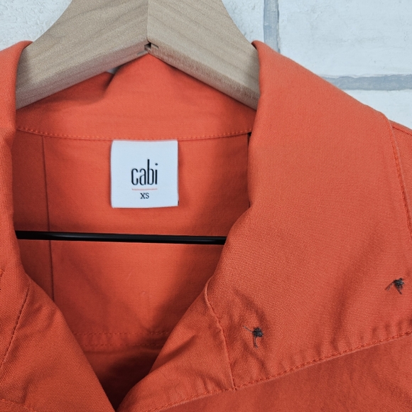 CAbi Orange Tiger Lily Swing Resort Jacket Size XS - Picture 4 of 9